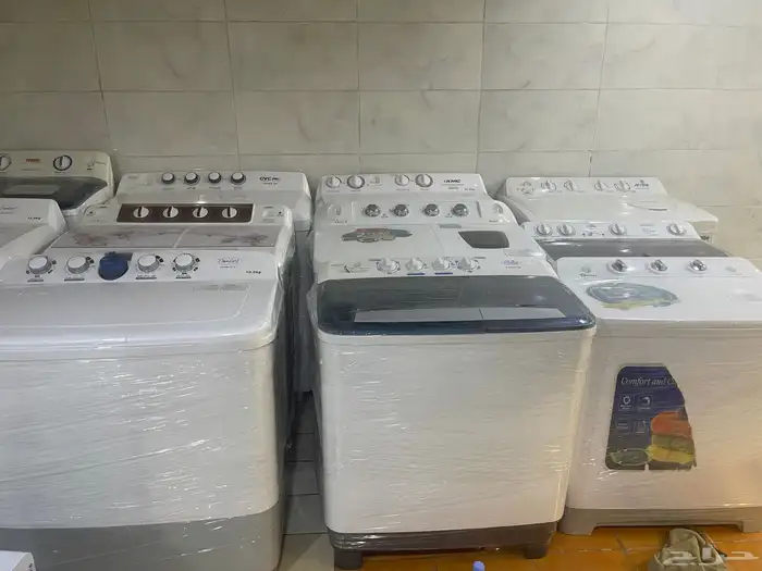 غسالات حوضين مستعمله نظيفه متوفره جميع الاحجام 1