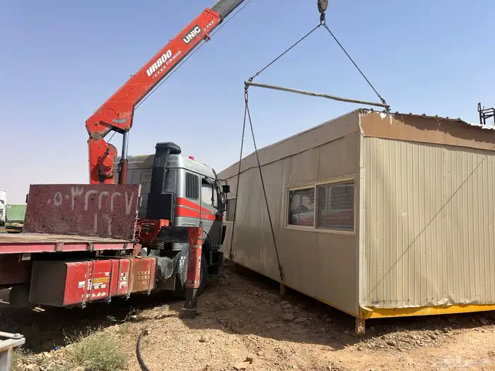 نقل بركسات نقل غرف ونش دبل 3