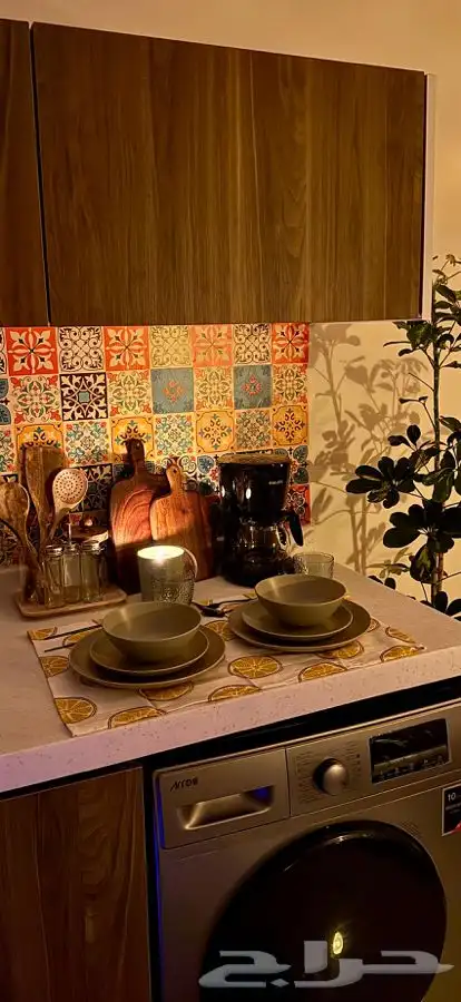 غرفة وصالة مؤثثة بستايل بوهيمي 3