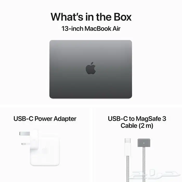 MacBook Air M3 256GB 16GB Midnight ( ماك بوك اير جديد ) 4