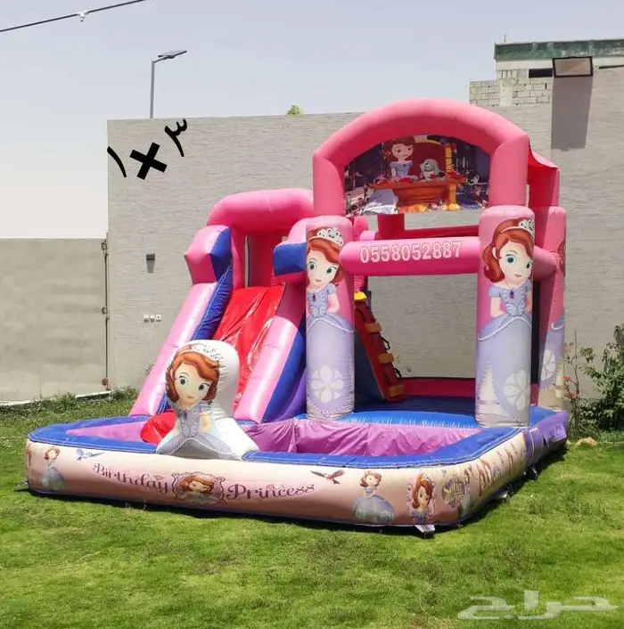 نطيطات زحليقه مائيه ملعب صابوني 5