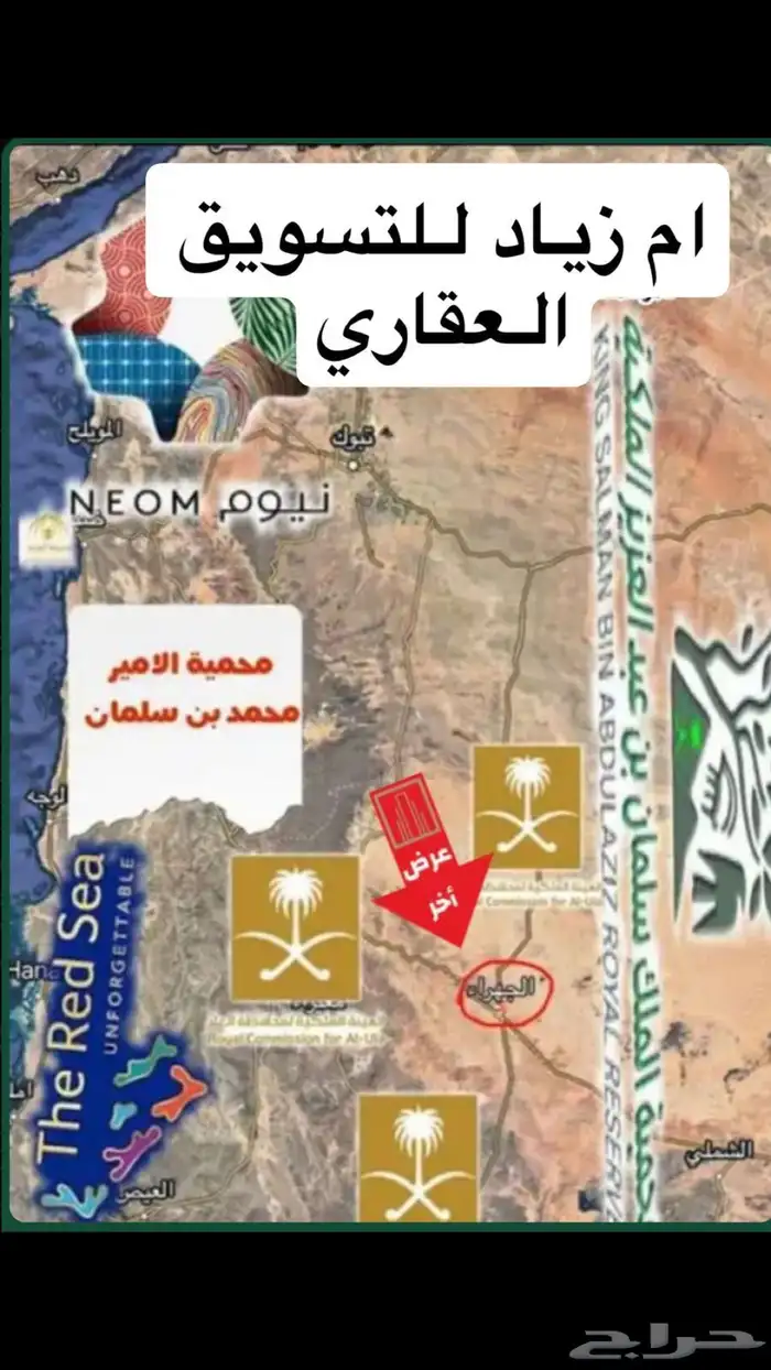 ارض سكني بتيماء ( الجهراء) تبوك 65 الف صافي 0