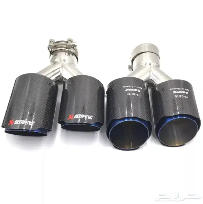 زوج مخارج شكمان كاربون AKRAPOVIC 2