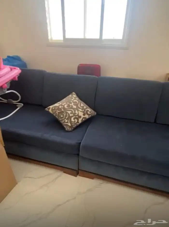 كنب حرف L   طاولة تقديم نظام تسفيط   طاولة جانبيه 0