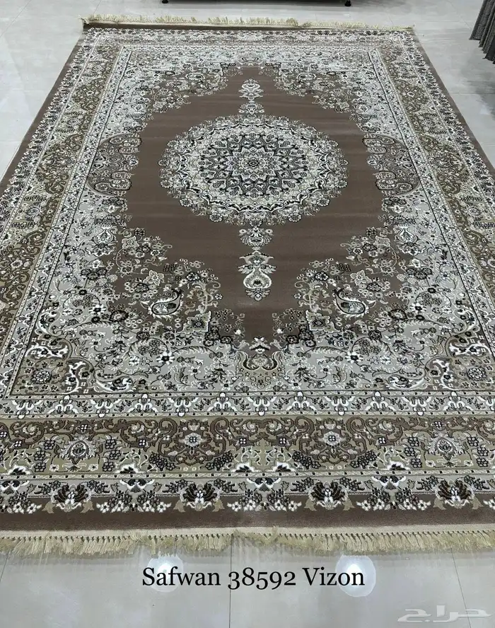 سجاد تركي صفوان كلاسيك مشجر تراثي ملكي سميك درجة اولى 11