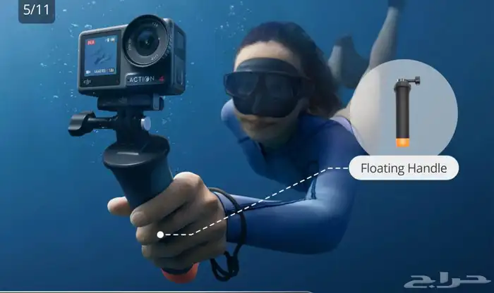 كاميرا Osmo Action ضد الماء صغيرة 4K 2