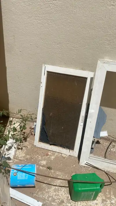 باب المنيوم وشباك 2