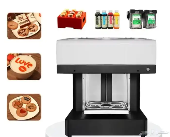 الة الرسم والطباعة على القهوة 0