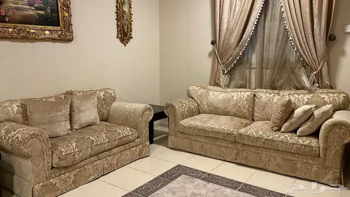 اثاث منزل فرن متكامل   طقم كنب   ستائر 1