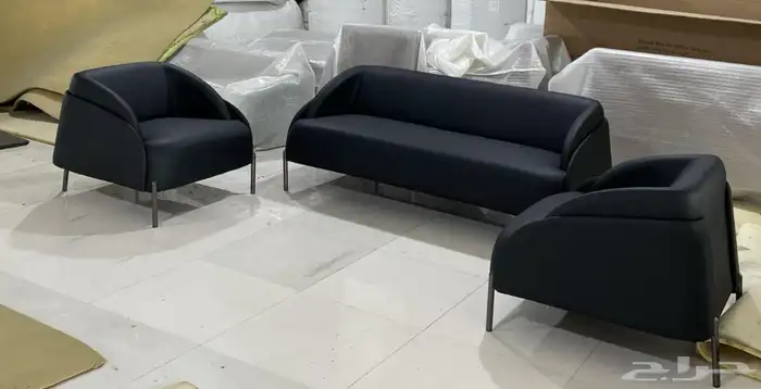 مودرن أحدث فخم مكتب طقم مع دولاب مكتبي كنبه و كراسي فخم جلد 11