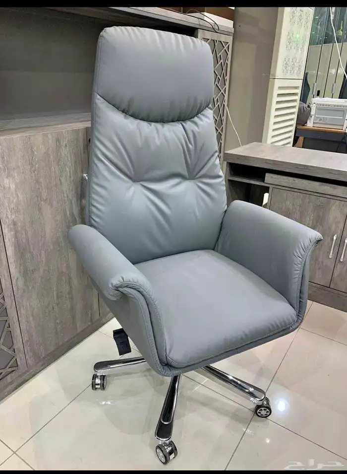 مودرن أحدث فخم مكتب طقم مع دولاب مكتبي كنبه و كراسي فخم جلد 15