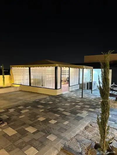 مضلات وسواتر ومشبات وجلسات وديكورات احوشه 4