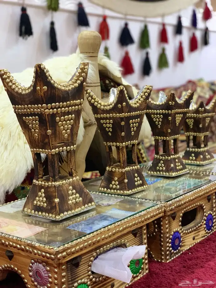 مباخر حائلية من خشب الاثل الطبيعي جمله 12