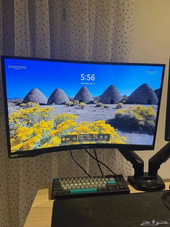 شاشة samsung odyssey g7 قيمنق 27 بوصه 2k 2