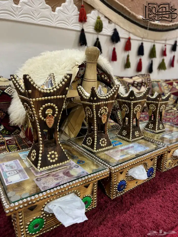 مباخر حائل من خشب الأقل نحت 5