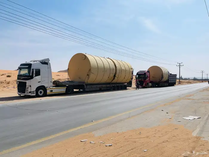 لوبد منخفض بكرة سحب رابغ في صعبر جده لنقل المعدات والحافلات 1