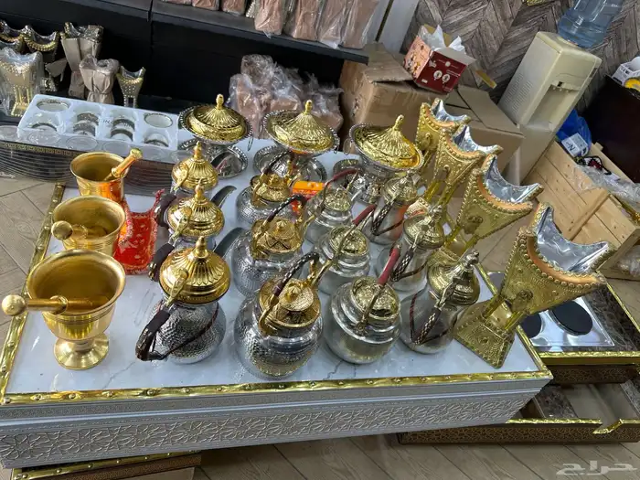 بكج للمشبات دلال واباريق نحاس والمنيوم مكون من 27قطعه 3