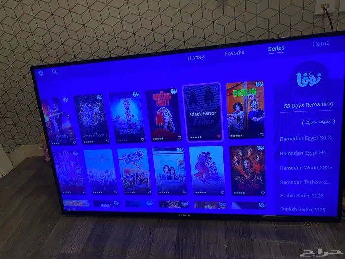 للبيع شاشة HITACHI 55 بوصة   حالة ممتازة 4