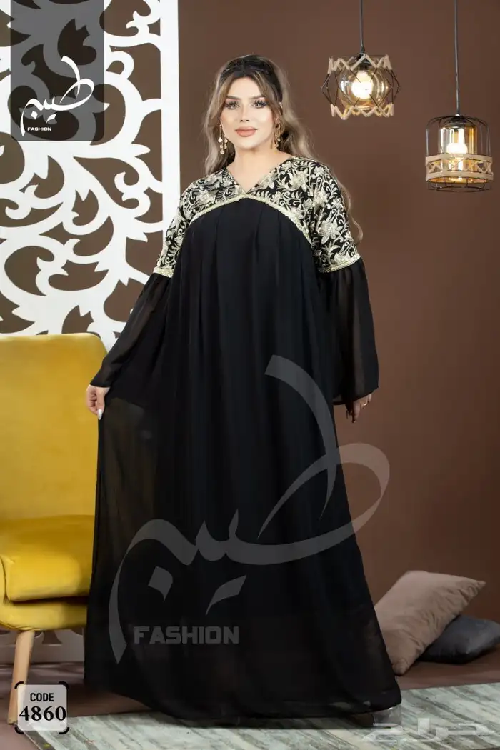 عبايات اسود وقمصان استقبال 11