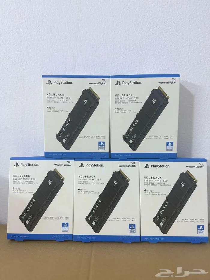 قرص صلب هاردسك 4 تيرا للبلايستيشن 5 من دبليو دي بلاك SN850P 0