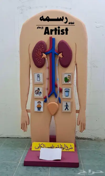 خطاط ورسام عمل مجسمات - مجسم توعوي ثلاثي الأبعاد - جده 0