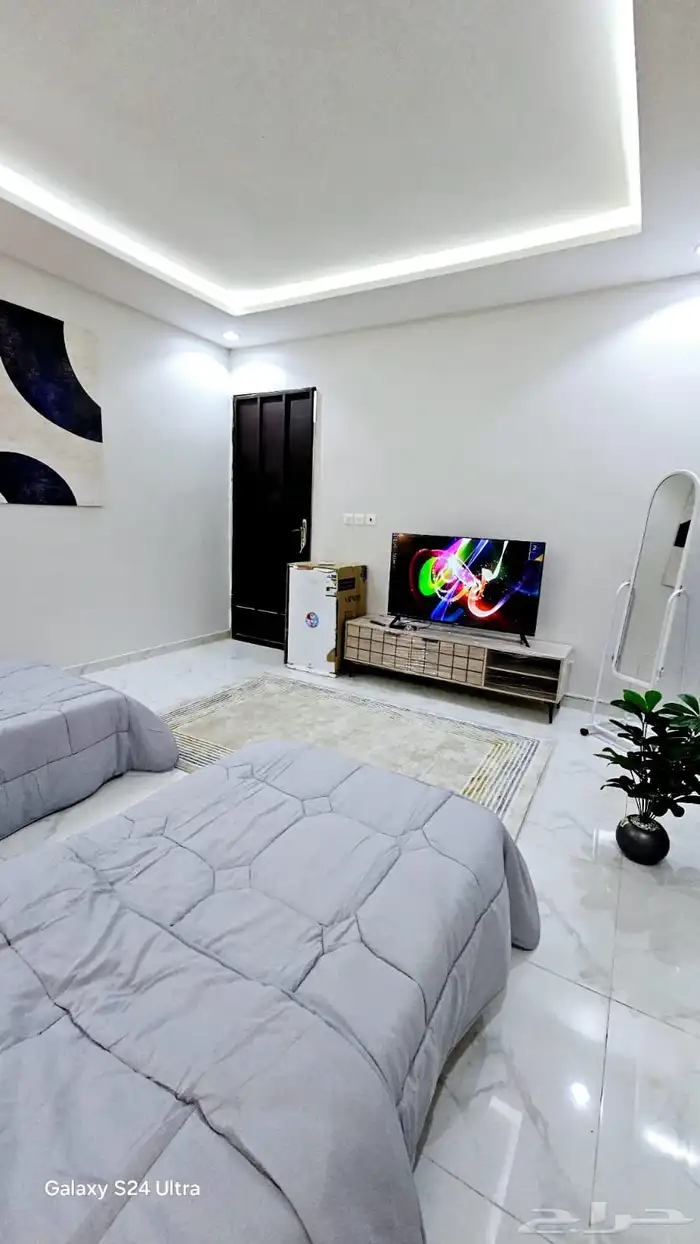 استديو غرفة موثثة للايجار الشهري 0