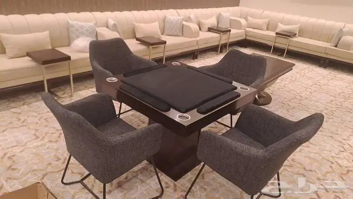 طاولة بلوت ملكية مع الكراسي توصيل فوري بالرياض 0