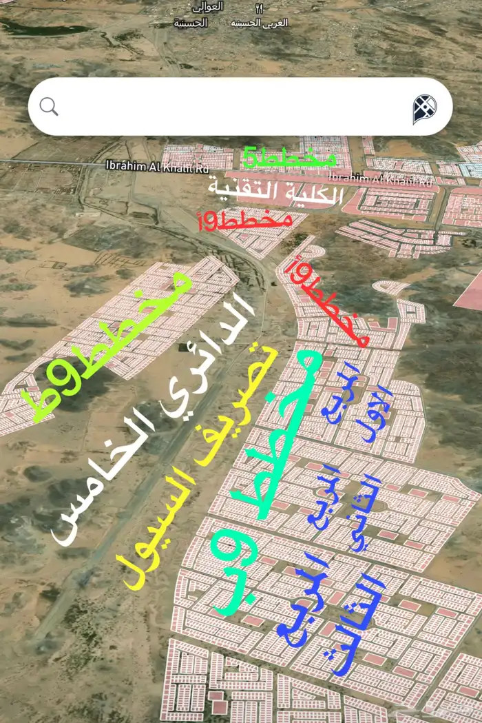 ركنية نص ارض بمخطط ولي العهد 9ب 1