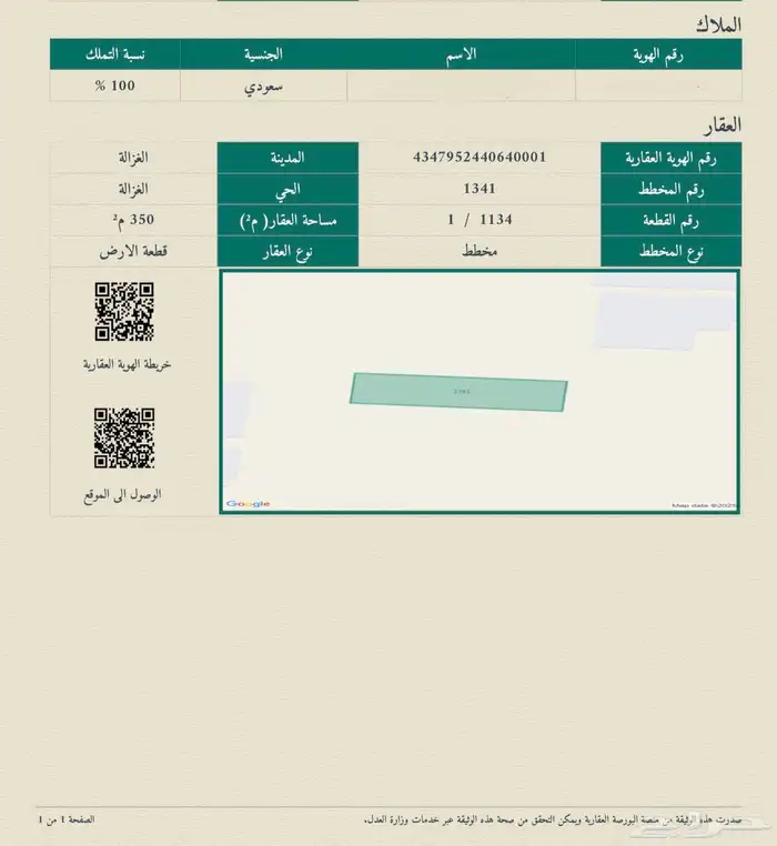 للبيع ارض وسط محافظة الغزالة حائل رخيصة اقل سعر تقبل البنك 1