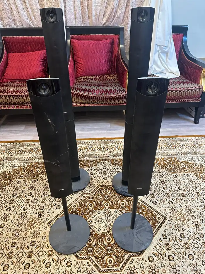 مسرح منزلي سوني طقم سماعات اربع بدون جهاز 4