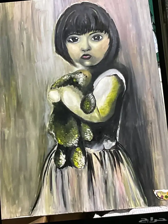 لوحات فنيه مرسومه باليد 10