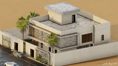 تصميم معماري مخططات واجهات وحدائق 3