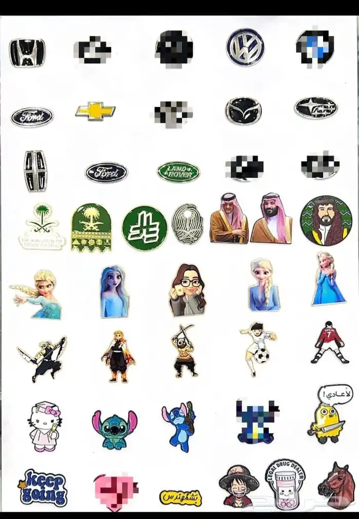 ملصقات استكرات برشورات 3D 2