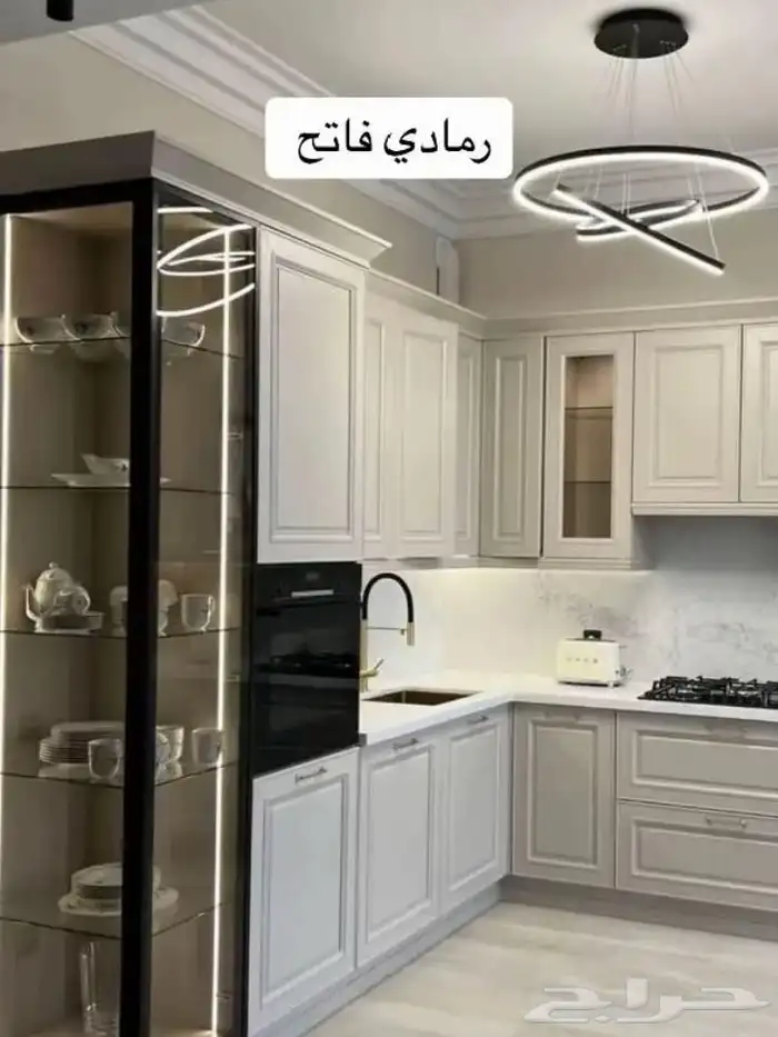 تفصيل مطبخ صاج المنيوم خشب 1
