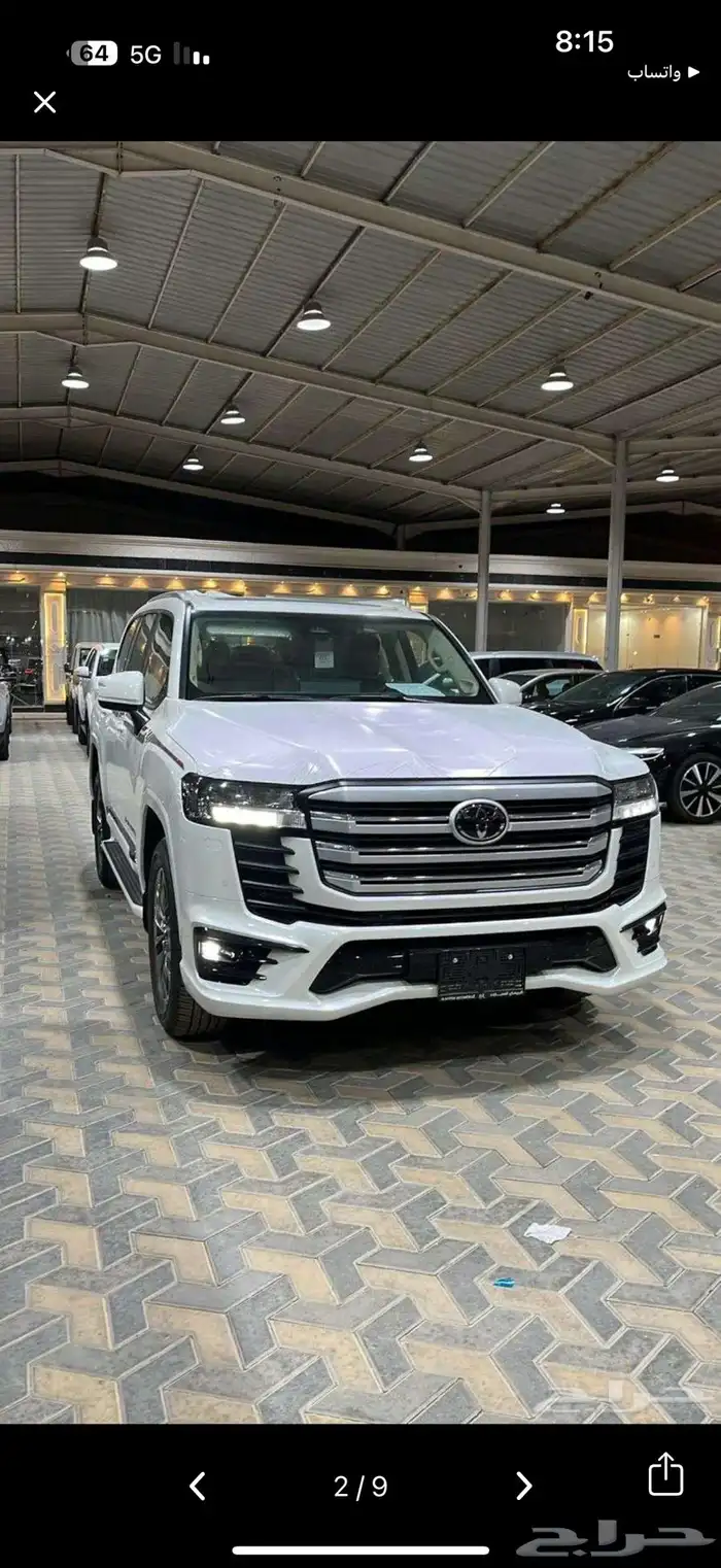 متوفر لاندكروزر جكسار رقم 5 خليجي 2025 بنزين اصفار 0
