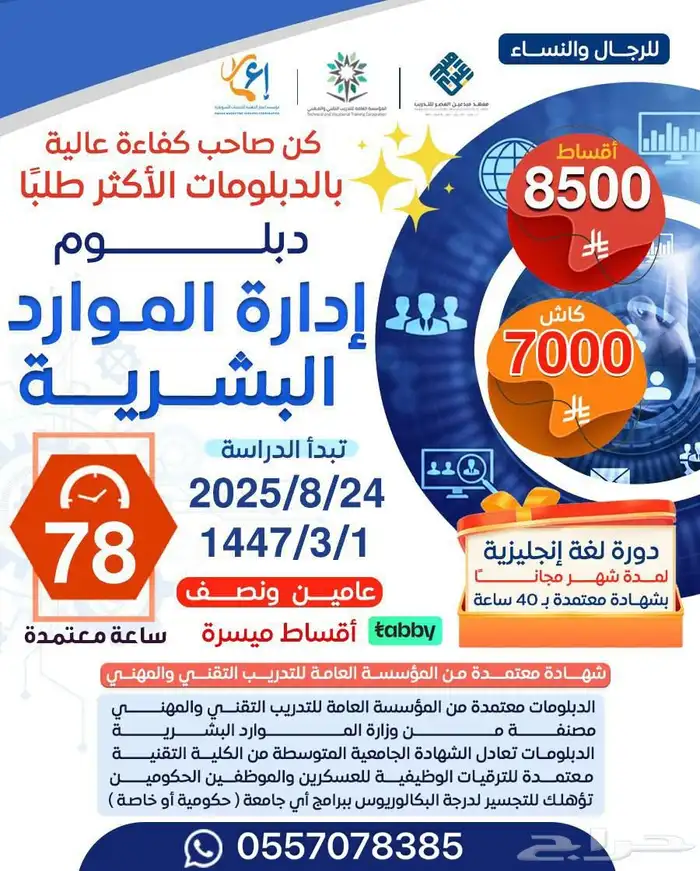دبلومات معتمدة من المؤسسة العامة 0