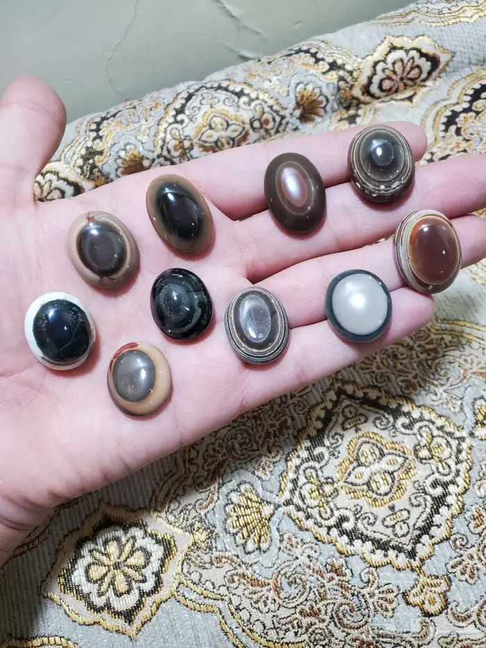 احجار عقيق يمني طبيعي جمله 11
