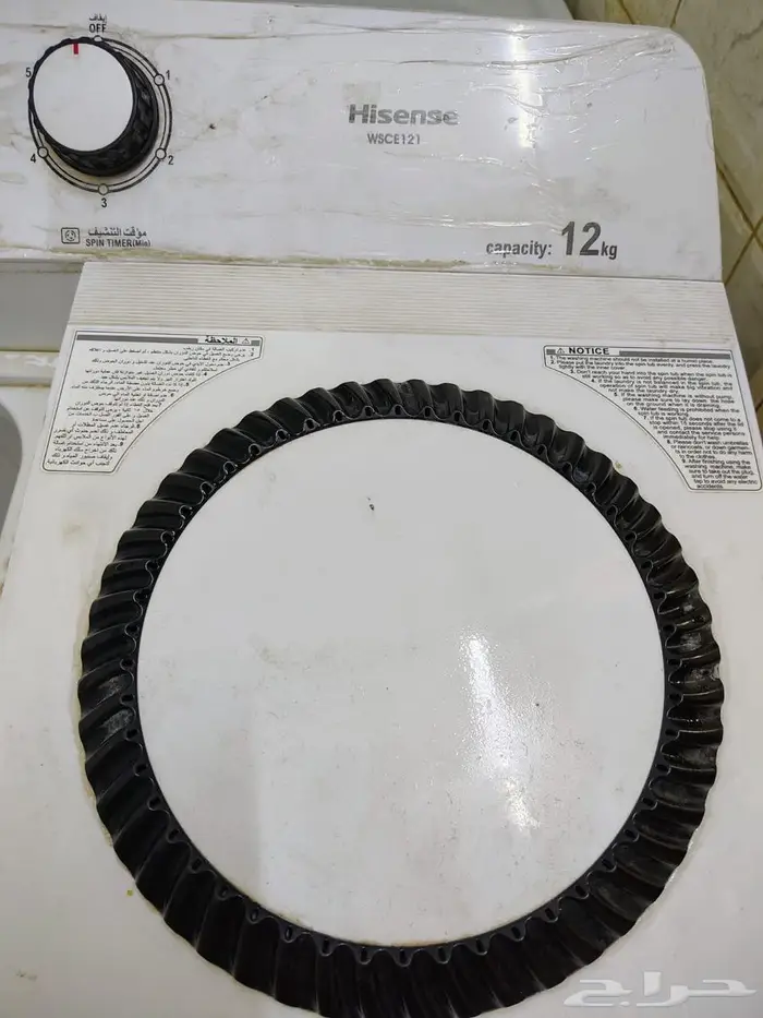 غسالة هاينسس 12 كيلو حوضين 0