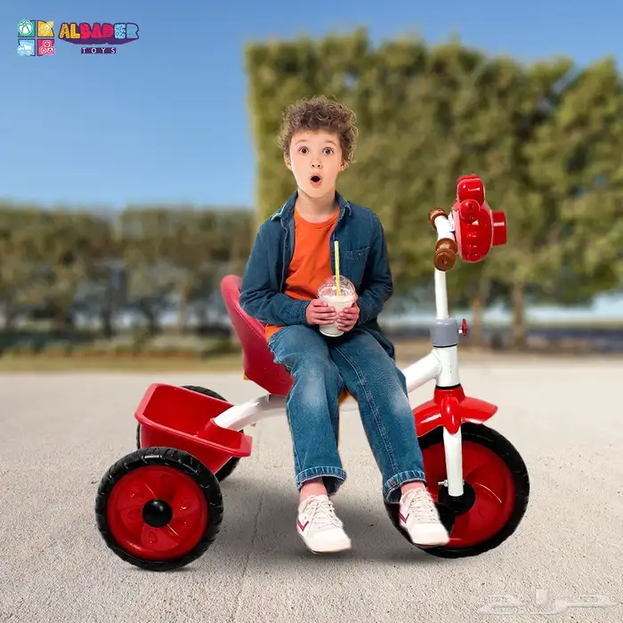 دراجة اطفال بتصميم ضفدع مرح ومميزة - دراجه ثلاثية العجلات 12