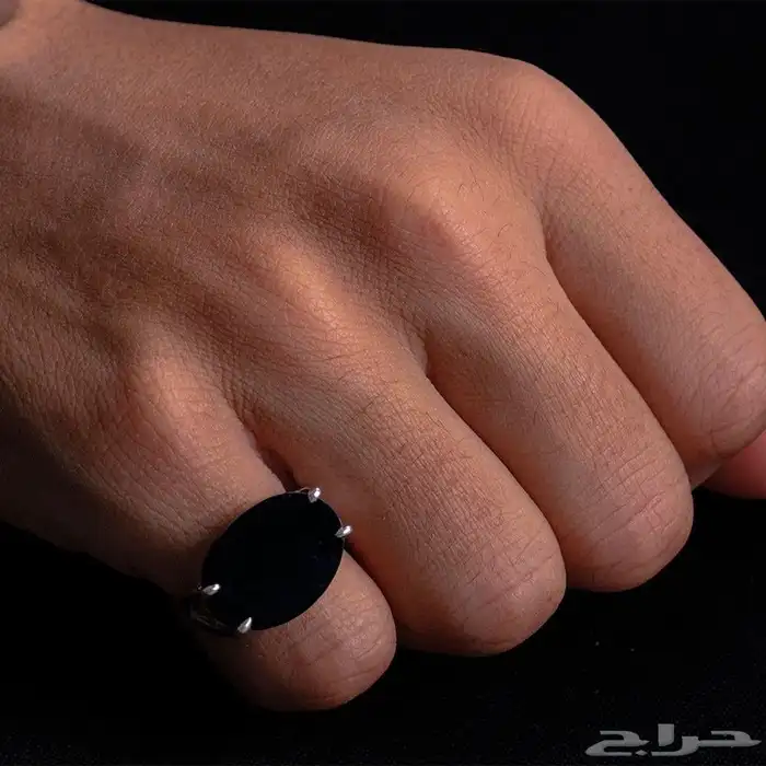 خواتم رجالية جميع الفصوص فضة زينة للرجال 4