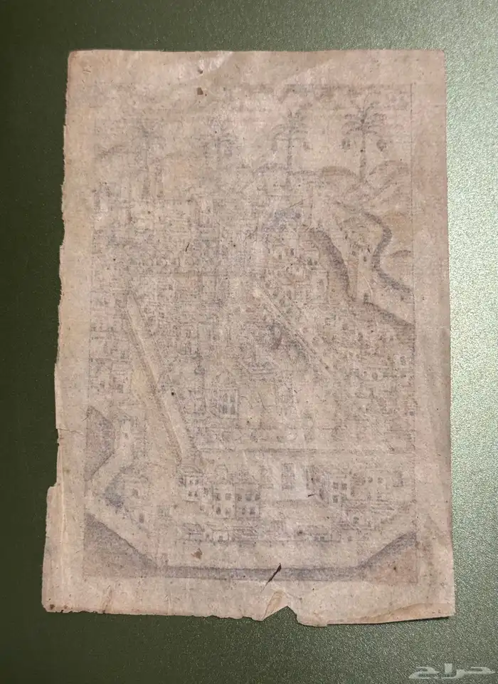 رسم قديم للمدينة المنورة 1