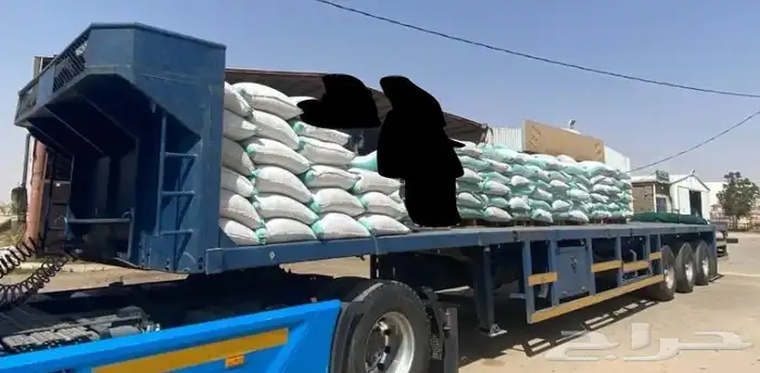 تريله سطحه 15 متر لنقل البظائع والاعلاف وما شابه 2