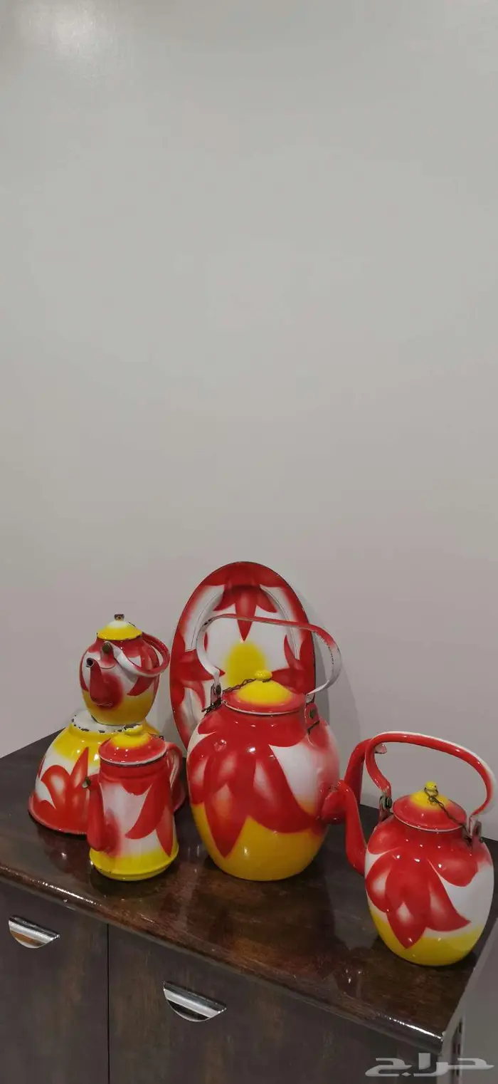 طقم غضار قديم خد المنديل 1