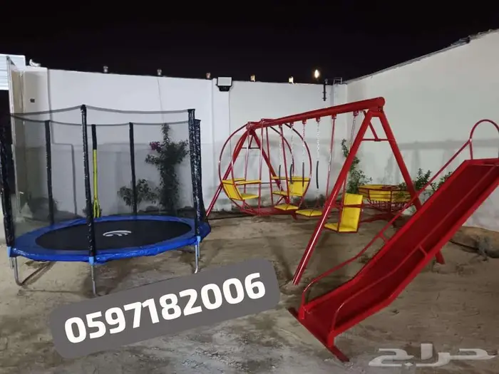 لأولادكم اجمل مراجيح وزحليقة والعاب 6