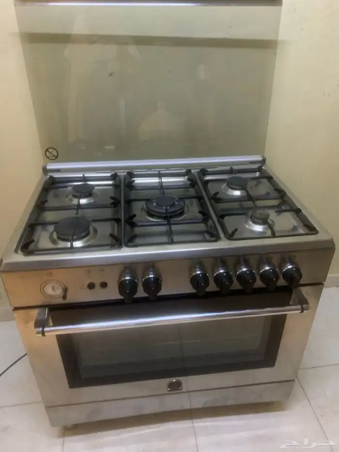 فرن غاز ايطالي60 90 مروحة داخل الفرن اشعال ذاتي امان كامل 5