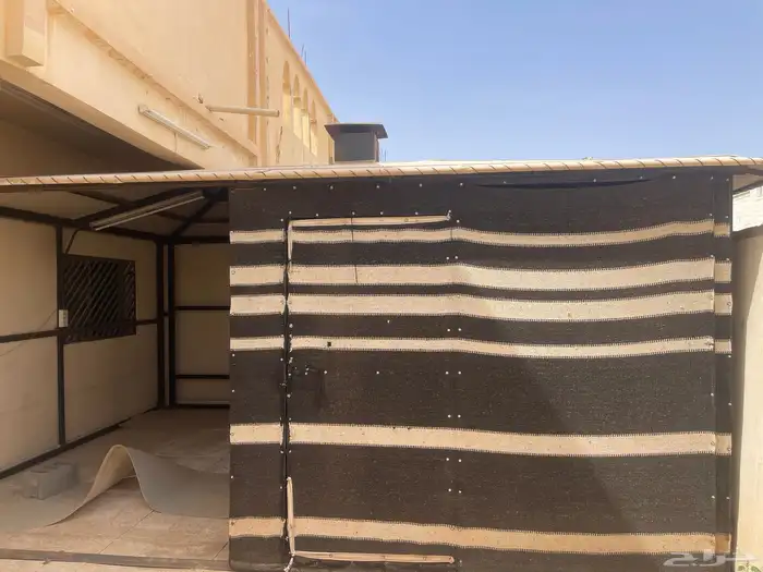بيت شعر حديد كامل مع البيبان والرواق 1