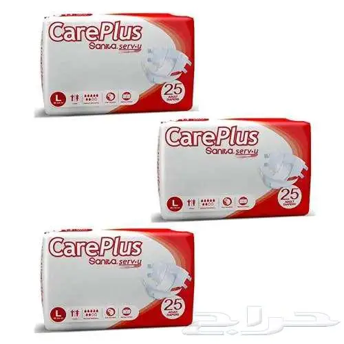 حفائض كبار سانيتا كير بلس مقاس L عبوة 25 Care Plus Sanita 0