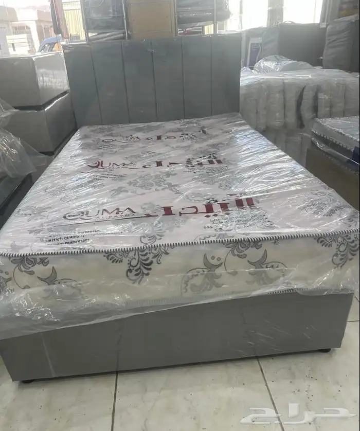 سرير خشب نفر ونص مع المرتبه نوعيه ممتازة وبسعر مناسب جدا 2