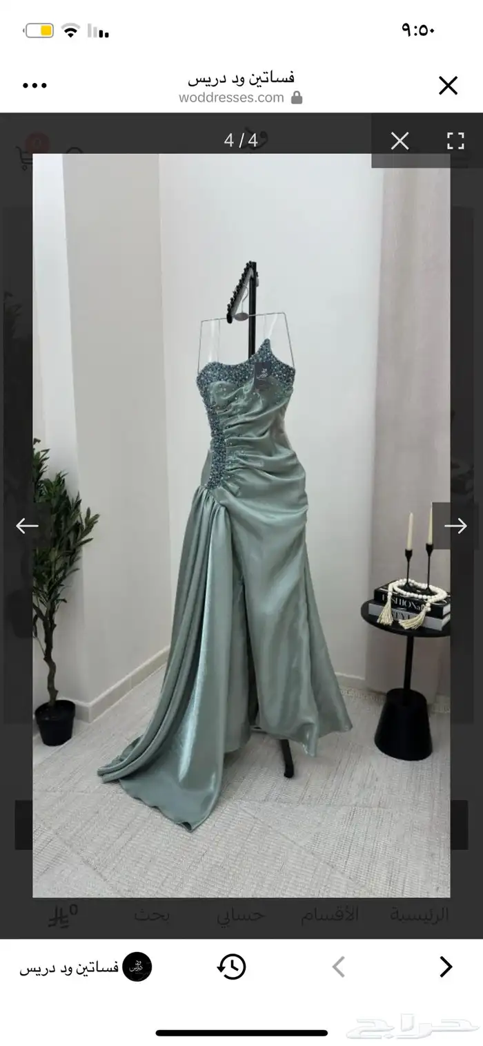 فستان للبيع جديد لم يتم لبسه مقاس 16 0