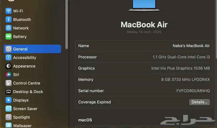 Apple Macbook Air 2020 4